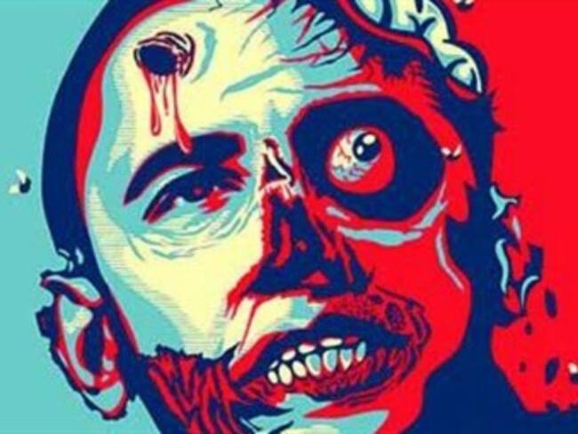 Critican imagen de Obama como zombie