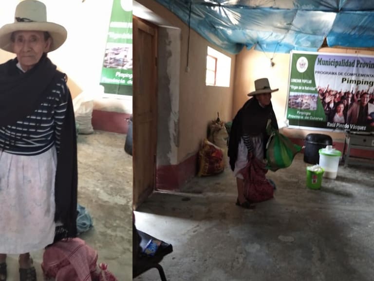 Abuelita dona parte de su cosecha para enfermos por COVID-19