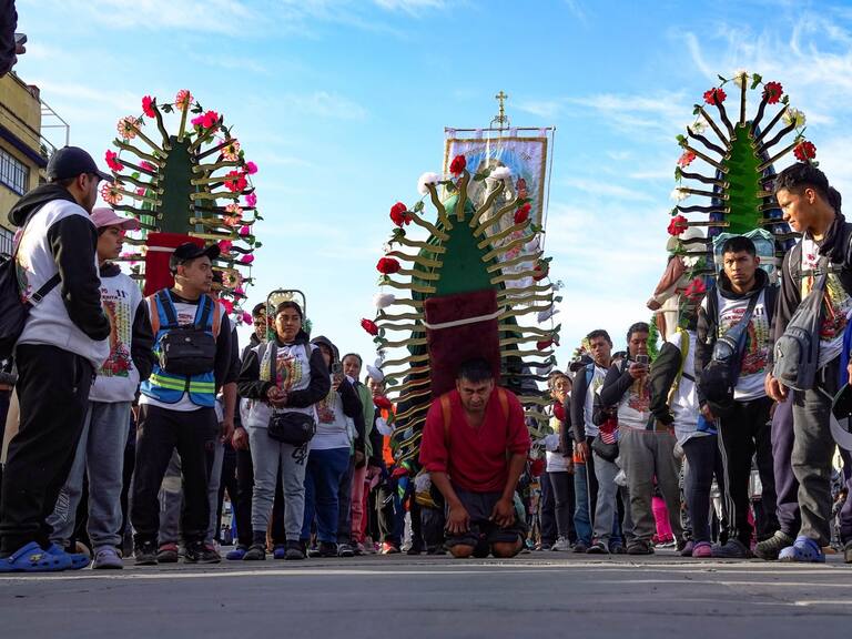 Miles de peregrinos llegaron desde temprano a la Basílica de Guadalupe.