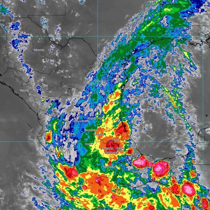 Alerta en el Pacífico: Depresión tropical Dos-E se ubica frente a Guerrero