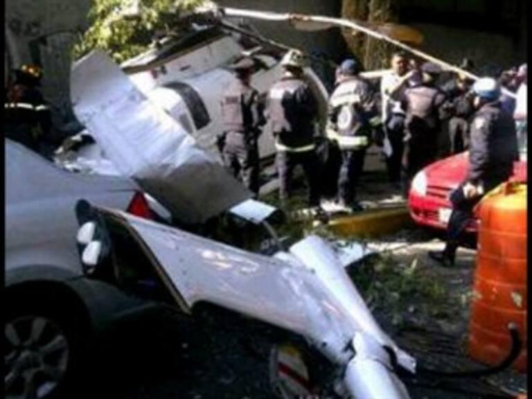 Cae helicóptero en Coyoacán