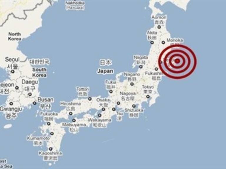 Registra oriente de Japón sismo de 6.2 grados Richter