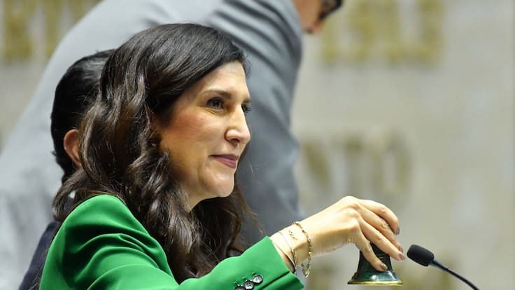 Kenia López Rabadán apoya la “ley esposa” y la “ley gobernadora”; respalda las candidaturas de mujeres a las gubernaturas en 2027