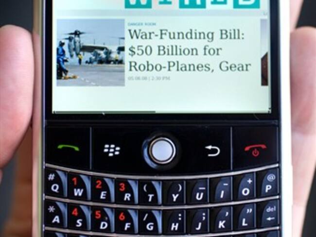 Nueva avería en servicio de correo de teléfonos BlackBerry