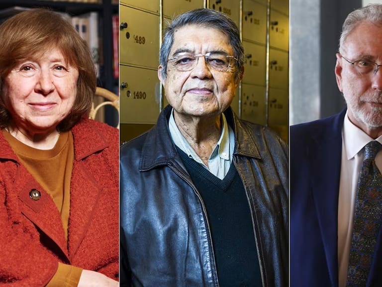 Sevetlana Alexiévich, Sergio Ramírez y Martin Baron.