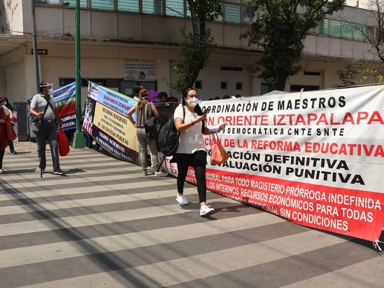 CNTE; protestas y marchas