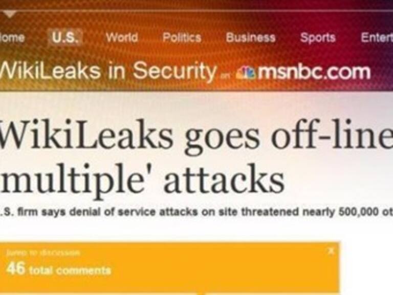 WikiLeaks.org fuera de la red