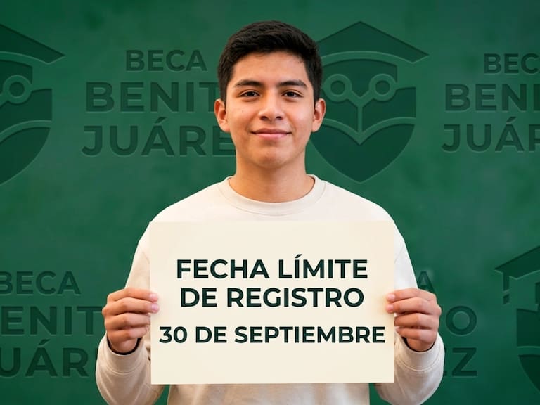 El registro para la Beca Benito Juárez 2026 estará disponible hasta el 30 de septiembre; el apoyo económico es de 1,900 pesos bimestrales.
