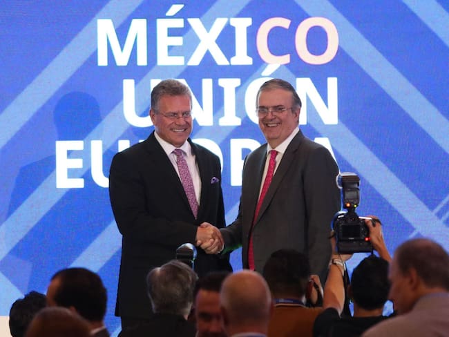 Destaca Marcelo Ebrard acuerdo con la Unión Europea; prevé aumentar 50% exportaciones mexicanas