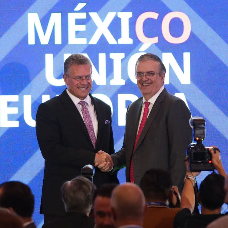 Destaca Marcelo Ebrard acuerdo con la Unión Europea; prevé aumentar 50% exportaciones mexicanas
