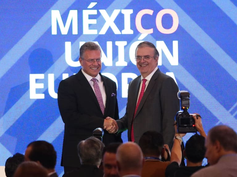 Destaca Marcelo Ebrard acuerdo con la Unión Europea; prevé aumentar 50% exportaciones mexicanas