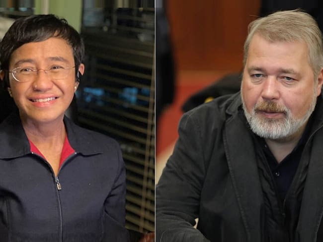 María Ressa y Dmitri Muratov son Premio Nobel de la Paz 2021