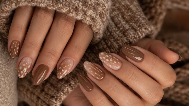 Uñas Bambi: la manicura inspirada en el otoño que se vuelve viral