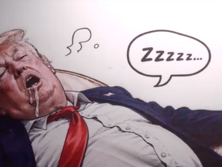 Irán lanza campaña contra Trump con imágenes. X