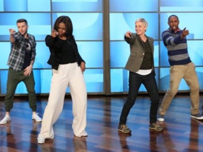 Michelle Obama saca sus mejores pasos de baile con Ellen DeGeneres