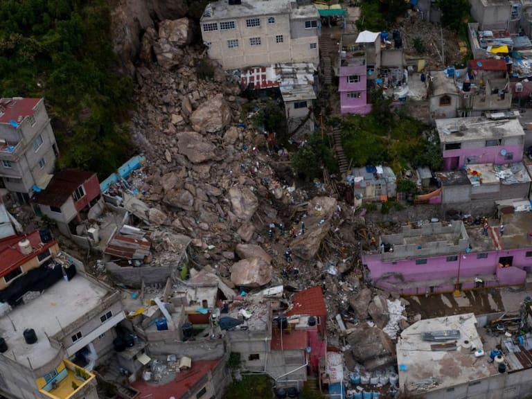 Localizan cuerpo de niña de 3 años tras derrumbe en Cerro del Chiquihuite