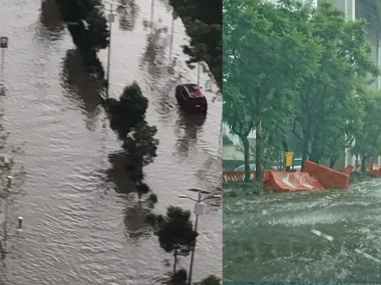 Tláloc sigue enojado; tras fuerte tormenta Santa Fe queda inundada