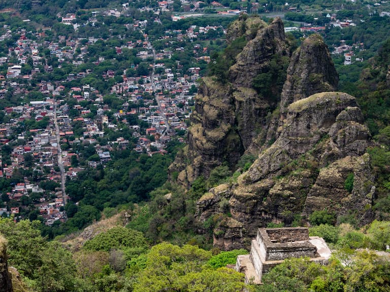 Mountains of the magical town of Tepoztlán, a town in the state of Morelos surrounded by mountains