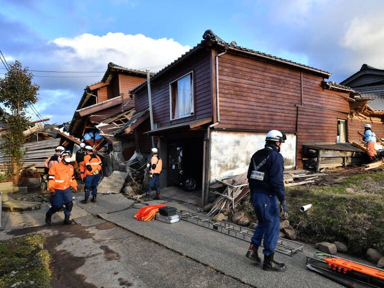 Continúan las labores de rescate en Ishikawa, Japón la zona más afectada por el sismo magnitud 7.6 registrado el 1 de enero de 2024