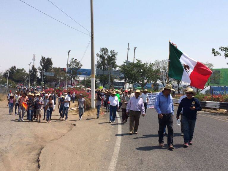 Concluye manifestación de ejidatarios de El Zapote