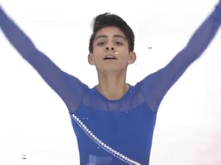 Joven patinador mexicano conquista Japón al ritmo de Juan Gabriel