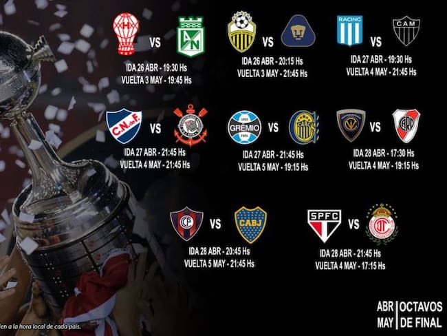 Pumas y Toluca ya tienen rivales para octavos de final de Copa Libertadores