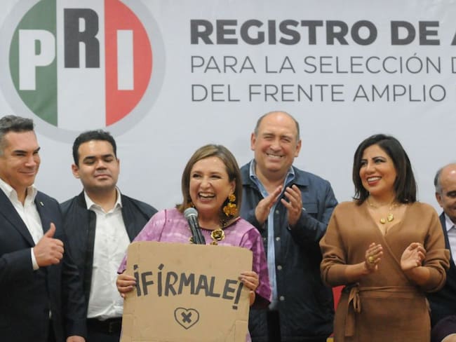 PRI declina a favor de Xóchitl Gálvez como candidata única del Frente