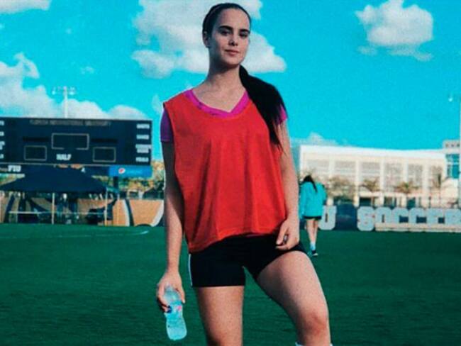 Gala Montes es amante del futbol