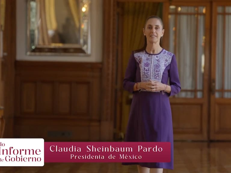 La presidenta Claudia Sheinbaum Pardo rinde este martes su Segundo Informe de Gobierno en Palacio Nacional