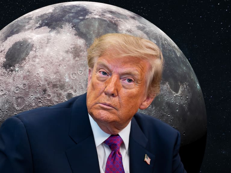 ¿Puede Trump reclamar para Estados Unidos el territorio lunar?. Getty Images