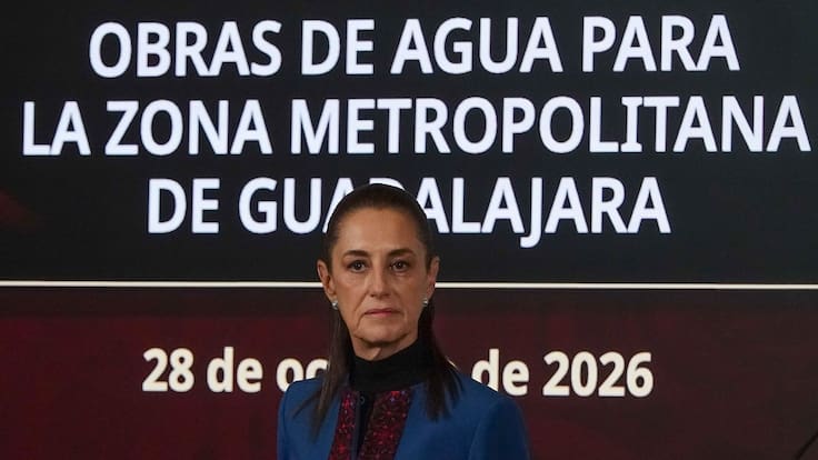 Anuncia Sheinbaum inversión de 14.5 mdp para terminar crisis de agua en Guadalajara