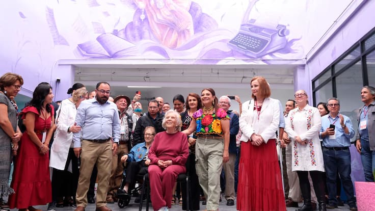 Clara Brugada inaugura Utopía Elena Poniatowska en Coyoacán