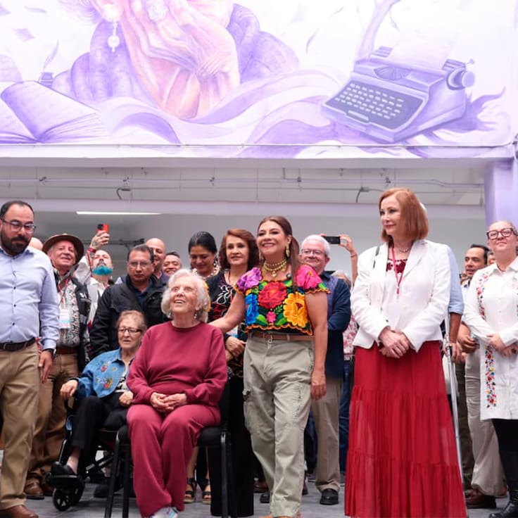 Clara Brugada inaugura Utopía Elena Poniatowska en Coyoacán