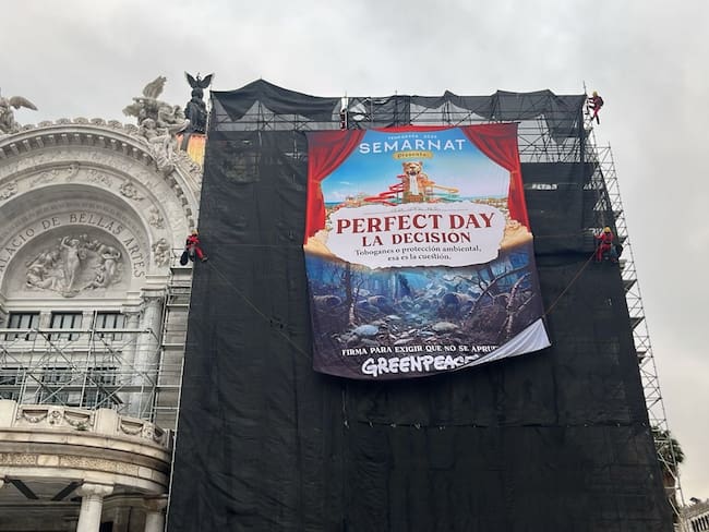 Greenpeace protesta contra proyecto turístico Perfect Day en Quintana Roo
