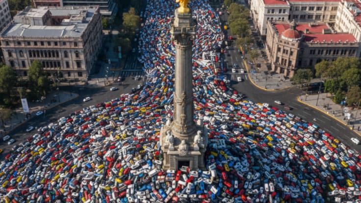 CDMX supera a la India con el peor tráfico del mundo: cruzar 5 km toma más de 20 minutos