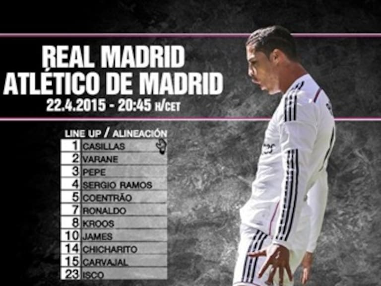 'Chicharito' va de titular con Real Madrid en la Champions League