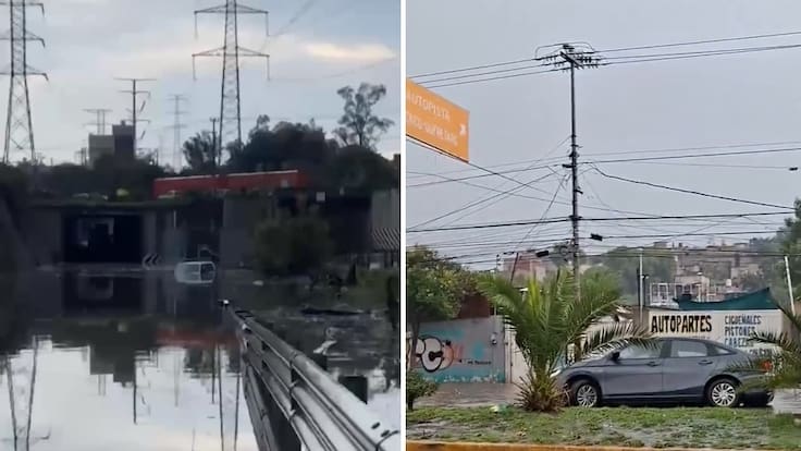 Circuito Mexiquense permanece cerrado por inundación en Cuautitlán Izcalli