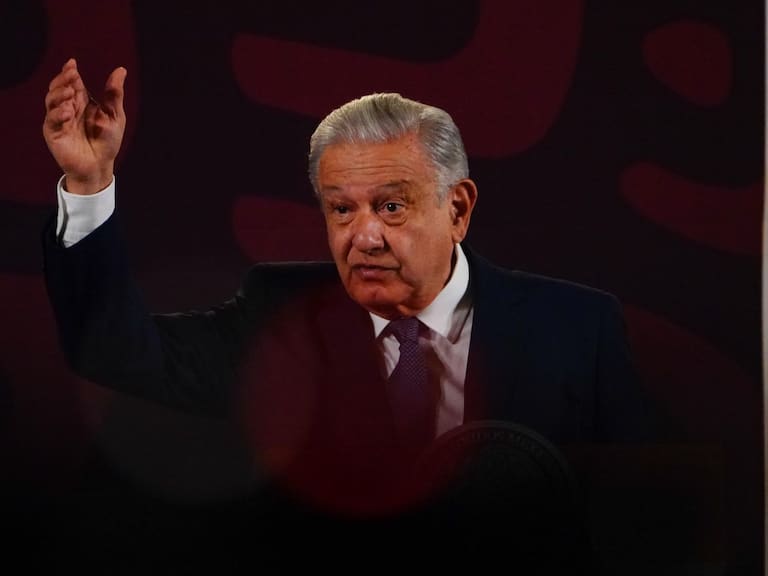 Andrés Manuel López Obrador, durante la conferencia matutina en donde se abordó el tema de exposición de datos de la periodista del NYTFOTO: ROGELIO MORALES /CUARTOSCURO.COM