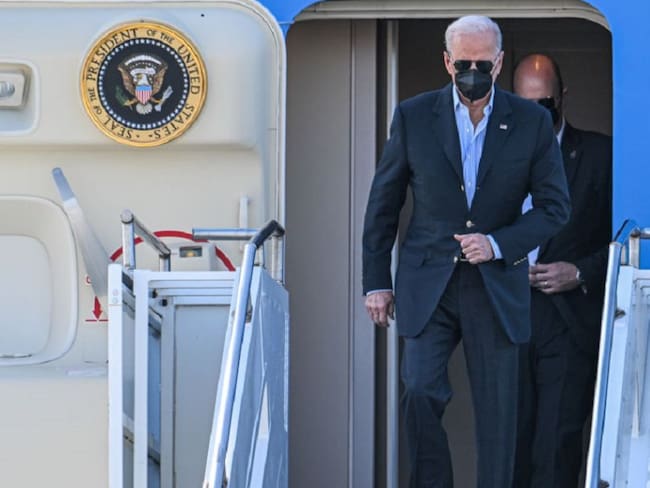 Joe Biden a 80 kilómetros del conflicto