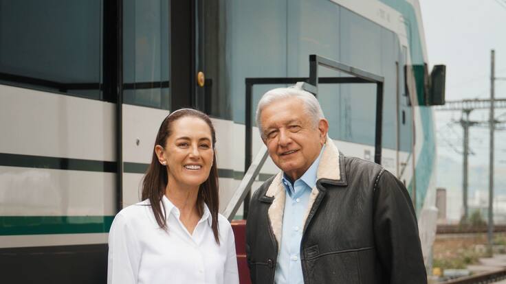 Video: Claudia Sheinbaum se despide del presidente, López Obrador