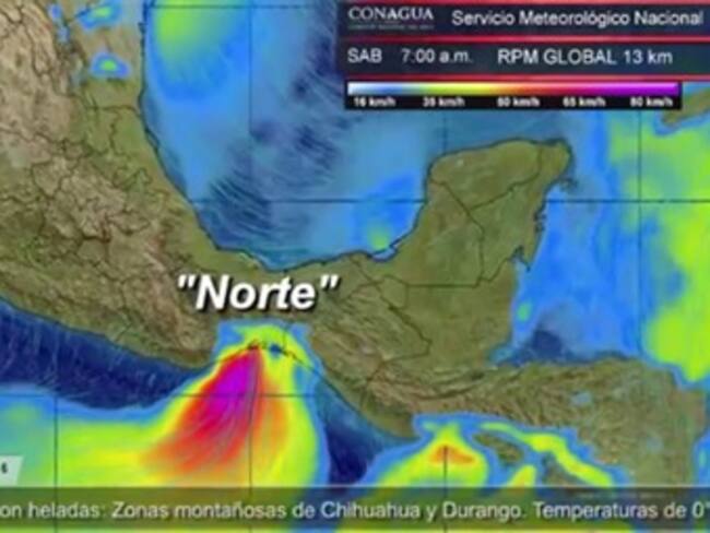 Pronóstico del tiempo del 30 y 31 de enero