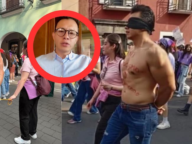 Deudor Alimentario marcha 8M: Tadeo Sánchez rompe en llanto y dice “Destruyeron mi vida personal” | VIDEO