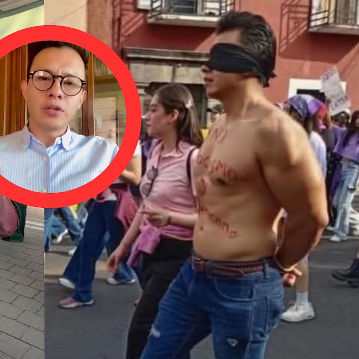 Deudor Alimentario marcha 8M: Tadeo Sánchez rompe en llanto y dice “Destruyeron mi vida personal” | VIDEO