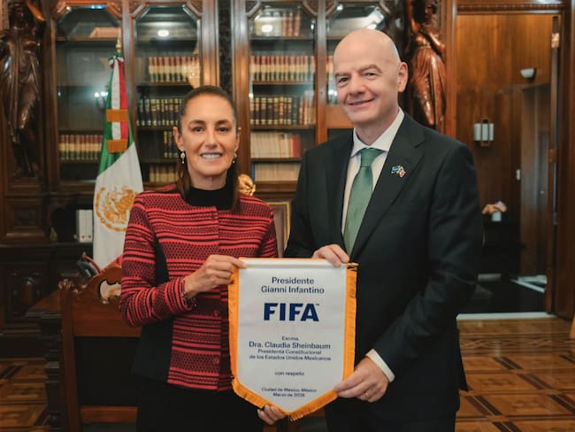 Sheinbaum e Infantino en Palacio Nacional: México alista inauguración histórica del Mundial de Futbol 2026