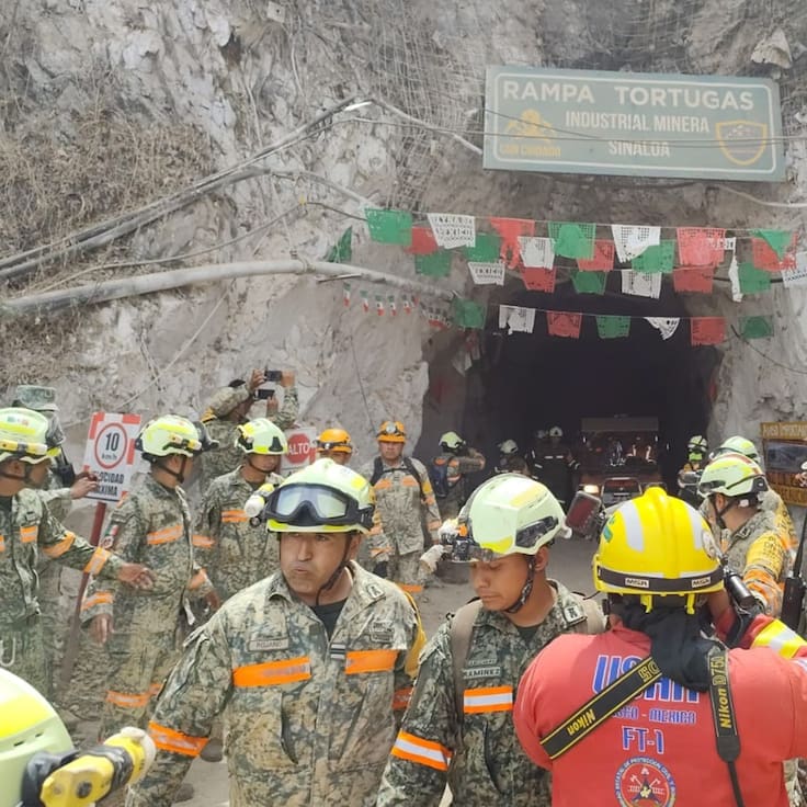 Rescate mina Santa Fe: logran sacar con vida a trabajador en Sinaloa tras 14 días