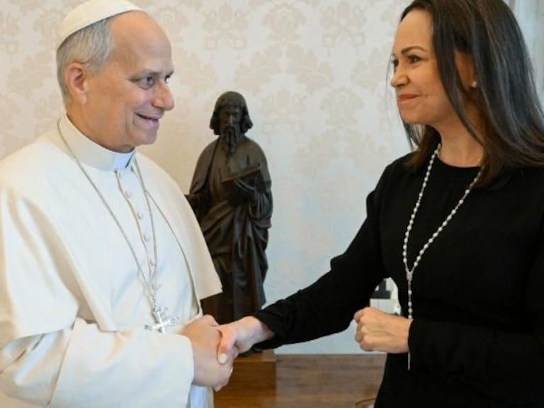 El Papa recibe a la Premio Nobel de la Paz, María Corina Machado