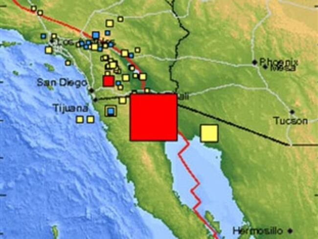 Sismo de 5,7 en el sudoeste de Estados Unidos cerca de frontera con México