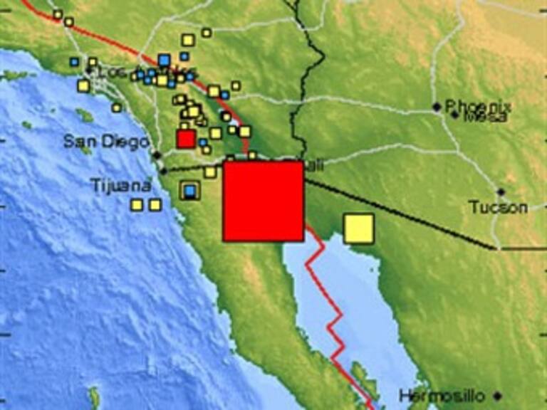 Sismo de 5,7 en el sudoeste de Estados Unidos cerca de frontera con México