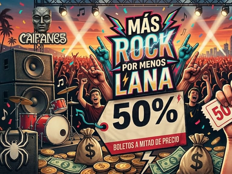 Toda una semana para comprar boletos para conciertos a mitad de precio.