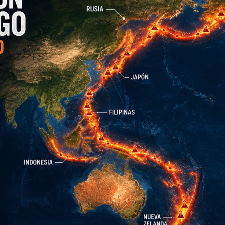 Cinturón de Fuego del Pacífico: MAPA de los países donde hay más riesgo de terremotos